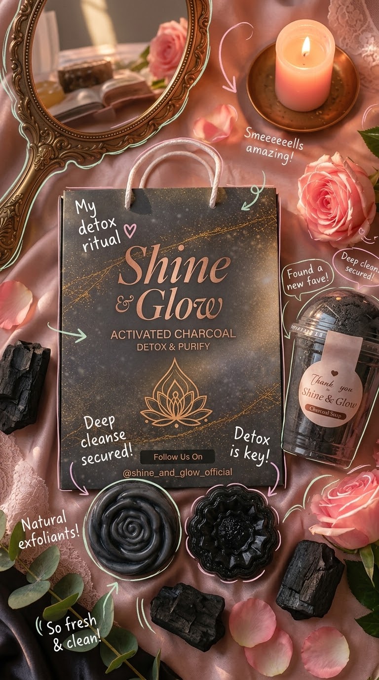 Charcoal soap