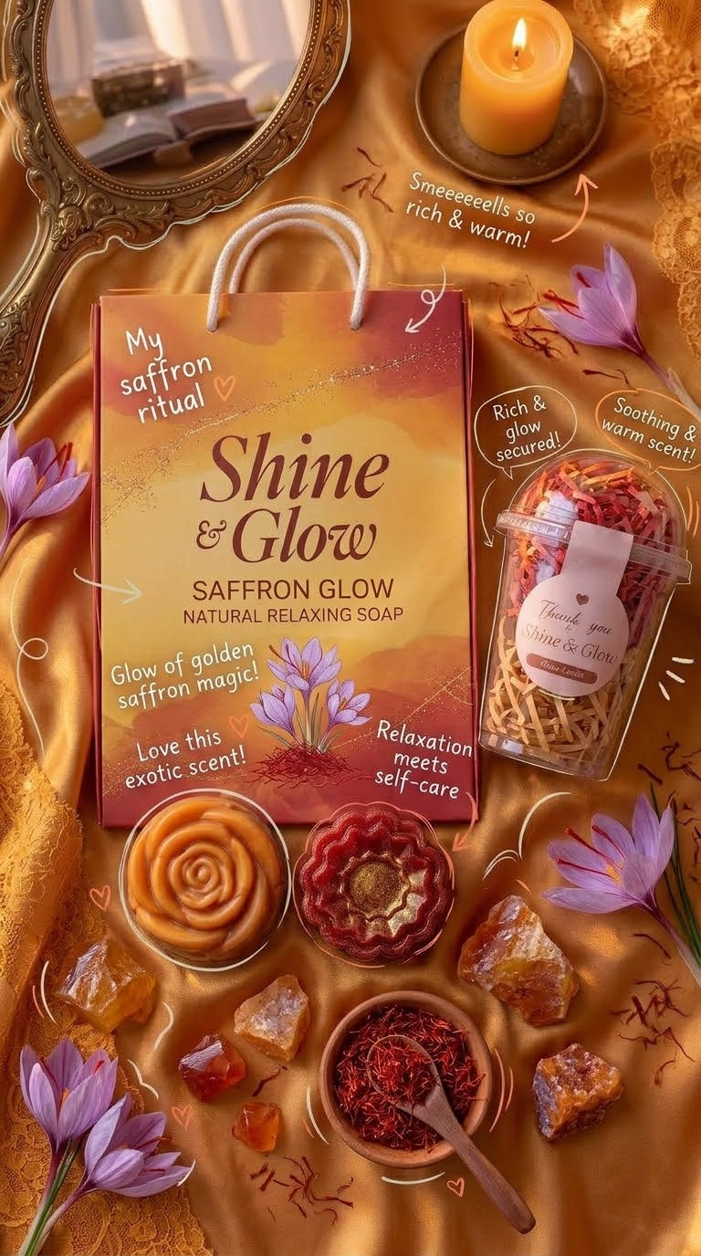 Saffron soap
