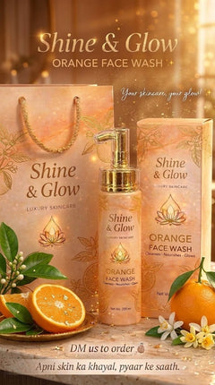 Orange face wash