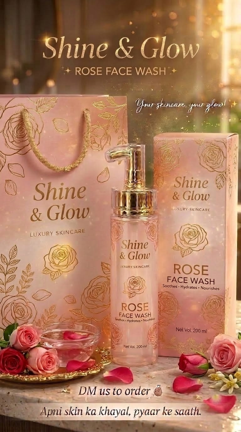 Rose face wash