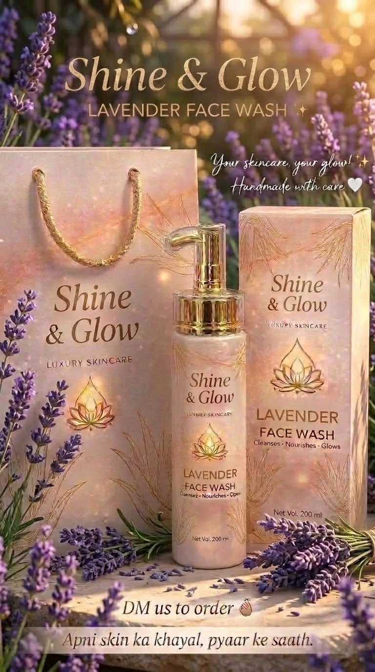 Lavender face wash